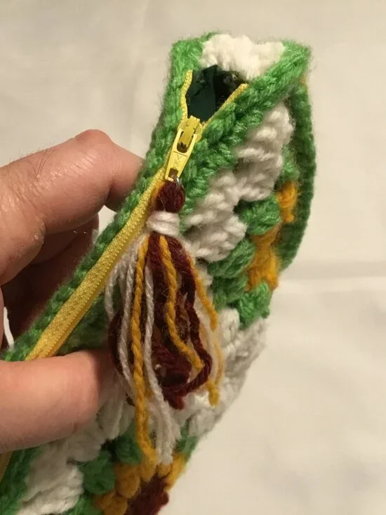 New Handmade Crochet Granny Square Tote Bag Crossbody Bag Women’s Shoulder Bag - Picture 4 of 7